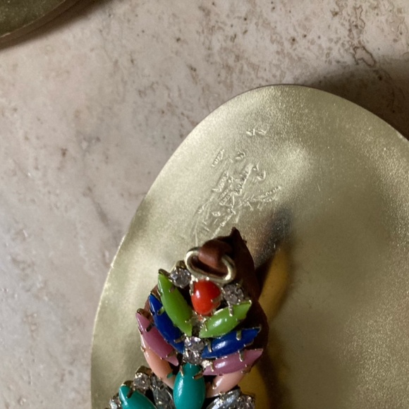 IVANKA TRUMP Womens Jeweled Leather Sandal Size 10 - Picture 3 of 4